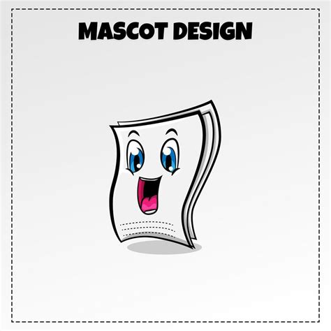 Paper Logo Vector Mascot Illustration Design 11400476 Vector Art at Vecteezy