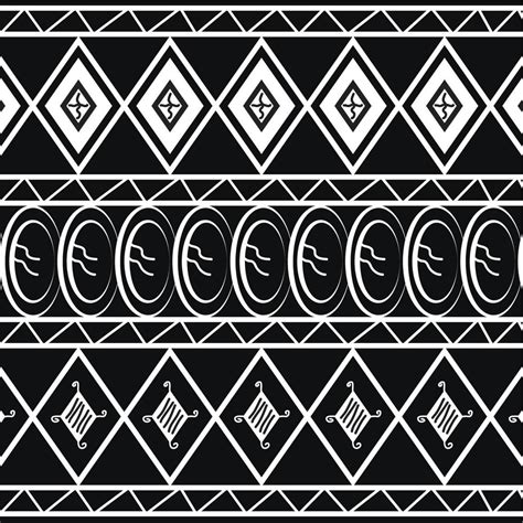 traditional art papua new guinea ethnic tribal pattern black background ...