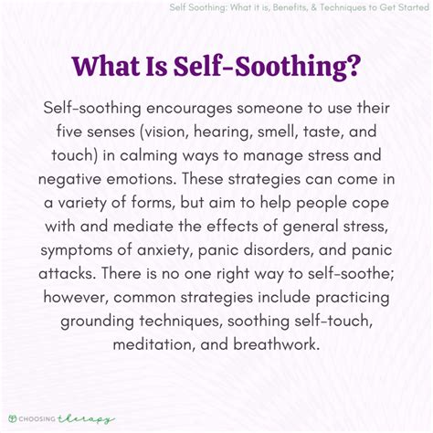 13 Self-Soothing Techniques