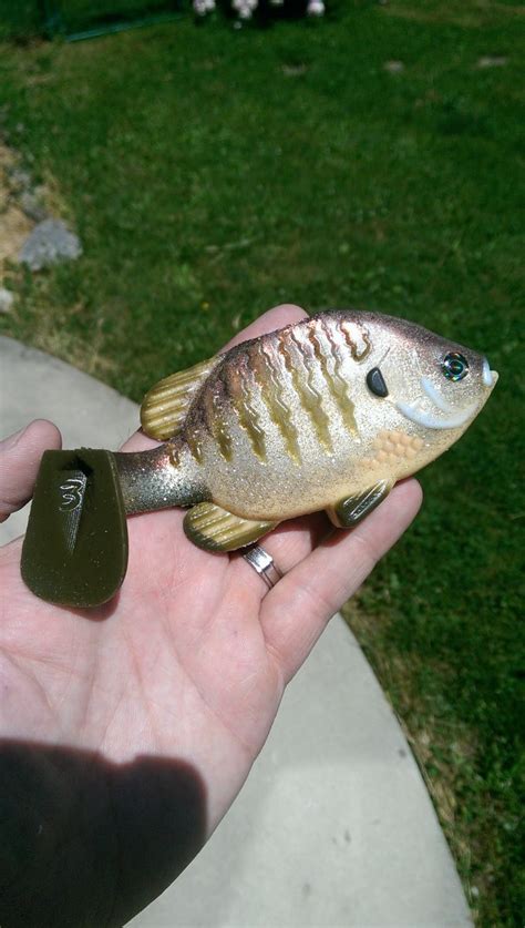 Bluegill Swimbait. Silicone Top hook line through. - Soft Baits ...