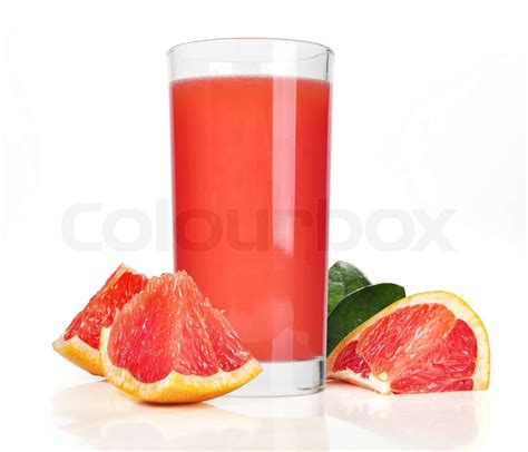 pink grapefruit juice | Stock image | Colourbox