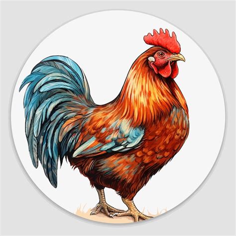 Premium Vector | Rooster isolated on white background