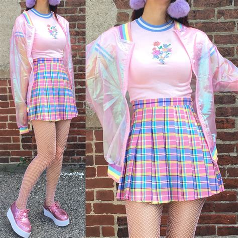 KOKO PINK Holo Sheer Iridescent Jacket | Kawaii clothes, Cute fashion ...