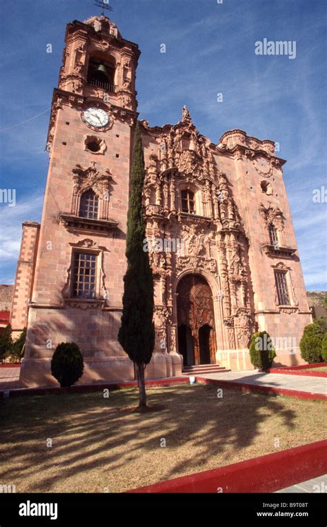 Exterior facade of Templo de San Cayetano. Built in 1775, the Catholic ...