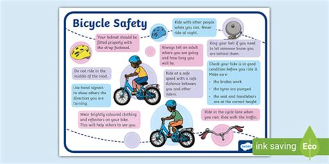 Bicycle Safety Information Poster - Twinkl - KS1 - Twinkl