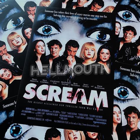 Scream 1996 Filmposter A2 Größe Custom Artwork Ghostface | Etsy