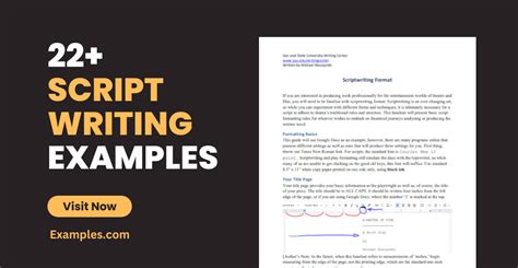 Scriptwriting - 22+ Examples, Format, Pdf | Examples