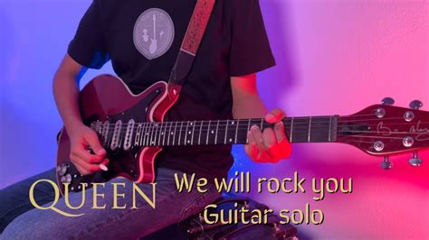 Queen - We Will Rock You - Ending Guitar Solo - YouTube