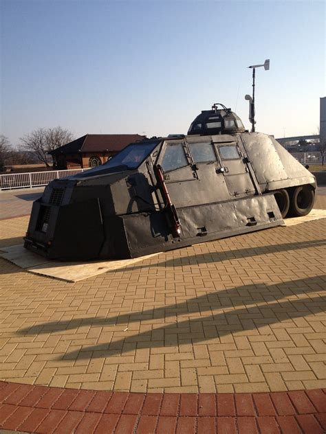 This Tornado Intercept Vehicle (TIV) showed up at my work today to ...