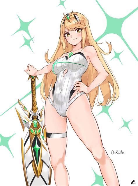 Swimsuit Mythra | Xenoblade Chronicles 2 | Know Your Meme