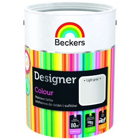 farby beckers COLOUR LIGHTCO GREY 2.5L BECKERS DESIGNER - Lux-Wood