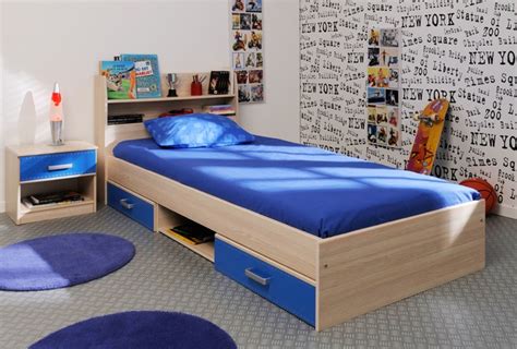 Boy's New York Low Bed - A stylish and practical single bed with great under bed storage ...