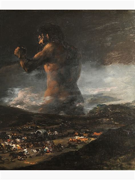 "The Colossus by Francisco Goya" Mounted Print for Sale by jfreedom ...