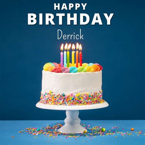 100+ HD Happy Birthday Derrick Cake Images And Shayari