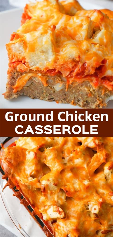 Easy Ground Chicken Casserole - This is Not Diet Food