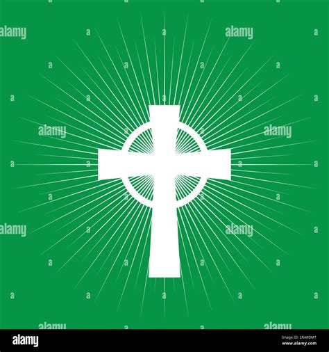Cross on light burst background, Catholic, Catholicism, religion symbol Stock Vector Image & Art ...