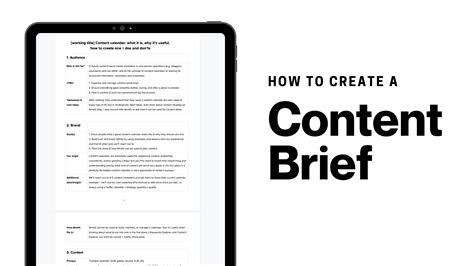 Free Sample Content Brief Template For Writers - In 10 Mins!