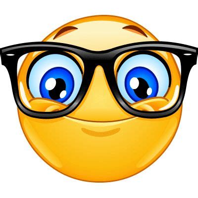 Big Glasses Smiley | Happy emoticon, Emoticon, Smiley emoji