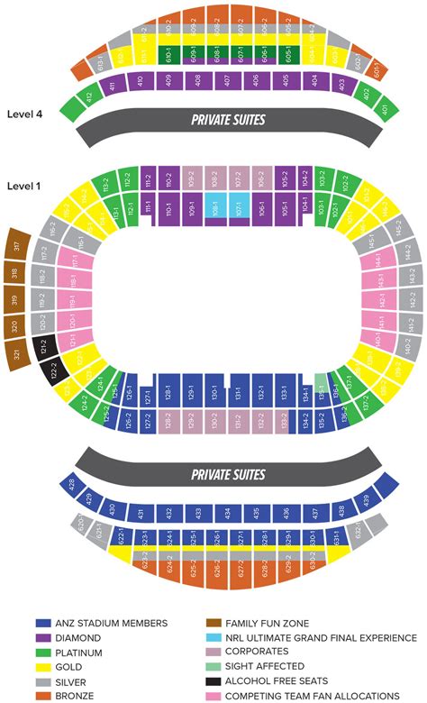 Stadium Australia Seating Plan - Image to u