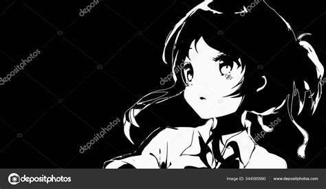 Anime Black And White Wallpaper : Anime Girl Wondering Black White Hd Wallpaper 1920x1080 Id ...