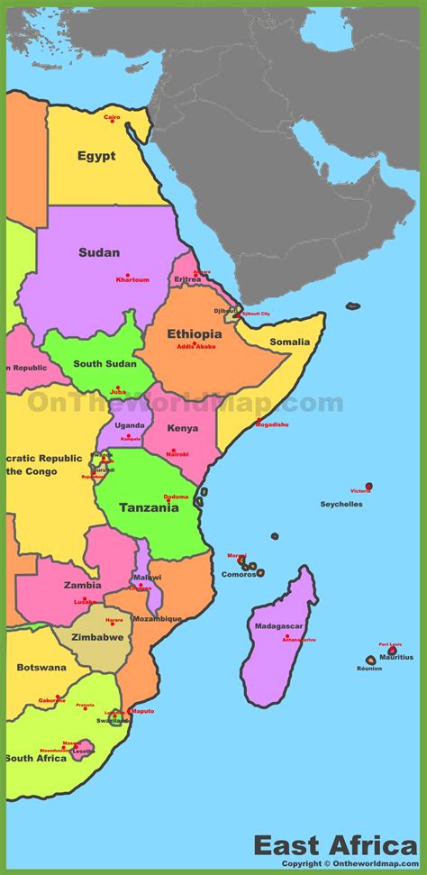 Map of East Africa