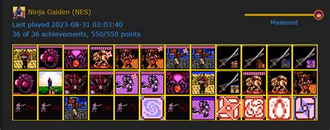 Mastered Ninja Gaiden (NES) last night! : r/RetroAchievements