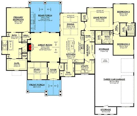 Country Home Floor Plans One Story - Image to u