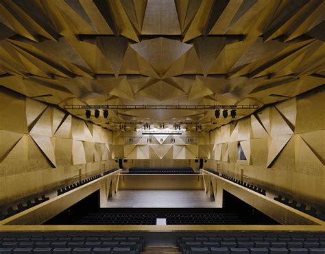 Dramatic crystalline concert hall boasts a gorgeous prismatic interior ...