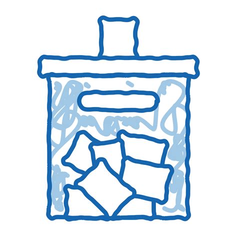 Ballot Box doodle icon hand drawn illustration 19478386 Vector Art at ...