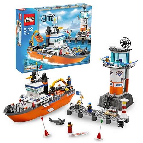 LEGO 7739 City Coast Guard Patrol Boat and Tower