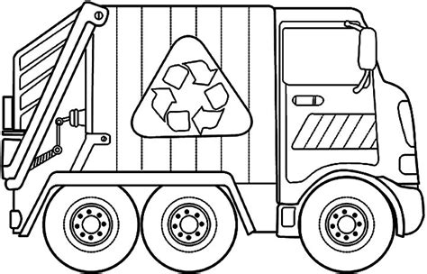dump truck colouring pages - Clip Art Library