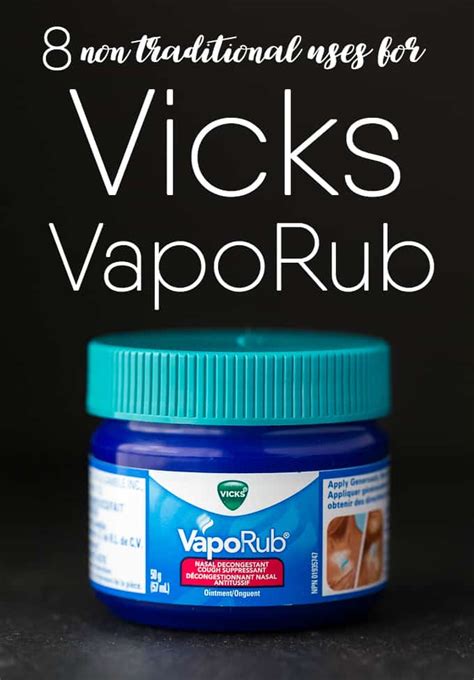 8 Non Traditional Uses for Vicks VapoRub - Simply Stacie