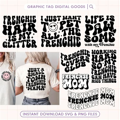 Frenchie Mom Shirt SVG PNG, Frenchie Svg Cut Files, Frenchie Quotes Svg ...