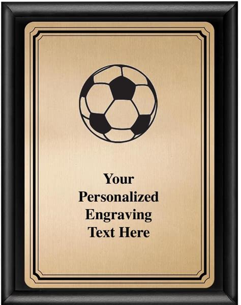 Amazon.com : Crown Awards Soccer Ball Plaque Award, 7x9 Personalized ...