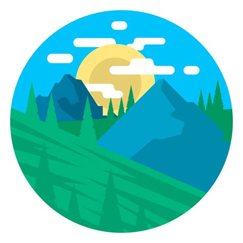 Flat Landscape Design 217492 Vector Art at Vecteezy