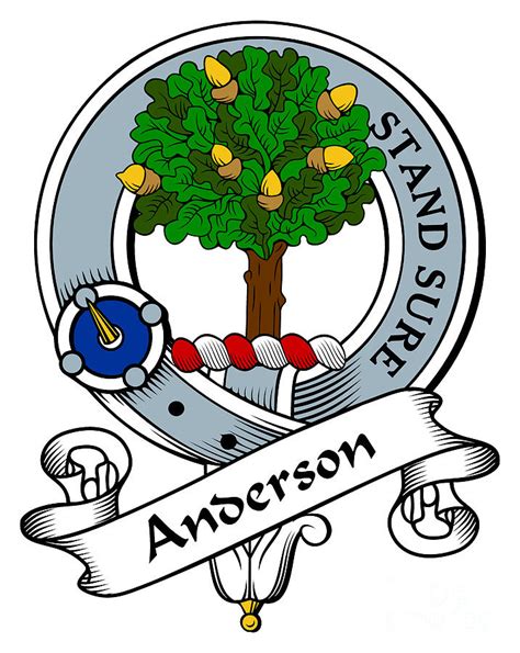 Anderson Clan Bagde Digital Art by Heraldry