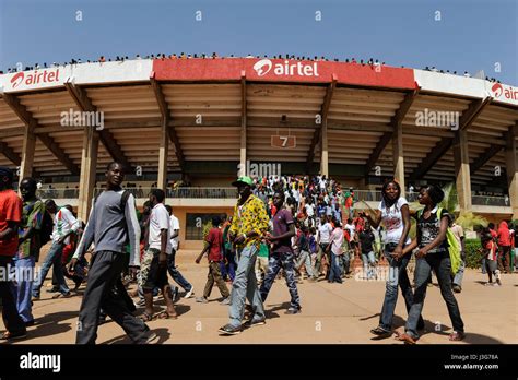 BURKINA FASO, capital Ouagadougou, reception of the national football ...