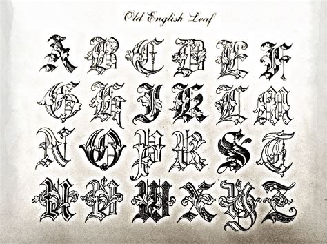 Alphabet In Old English