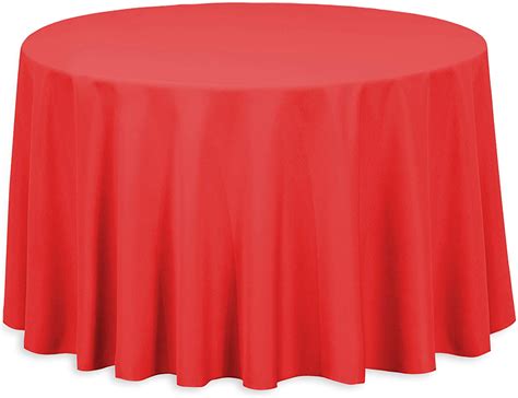 Red 108 inches Round Tablecloth Rental | Orlando Party Express