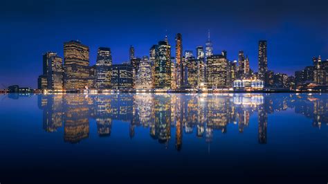 Manhattan New York City Night Wallpapers - Wallpaper Cave