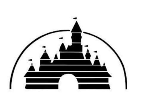 Easy Disney Castle Silhouette - canvas-voice