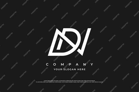 Premium Vector | Letter dn logo design vector