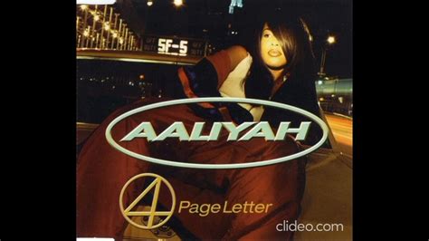 aaliyah 4 page letter instrumental reversed - YouTube