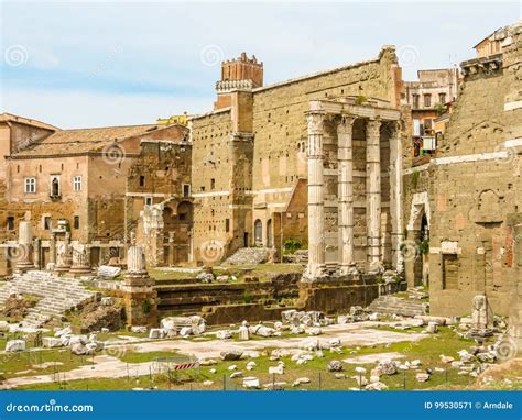 Roman Forum. Ruins of Times of the Roman Empire Stock Image - Image of architecture, detail ...