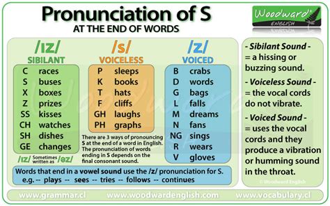 Pronunciation of S in English | How to pronounce S at the end of words in English | Learn ...