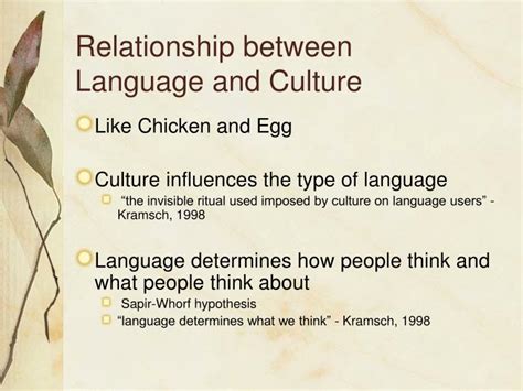 PPT - Language and Culture PowerPoint Presentation - ID:5744197