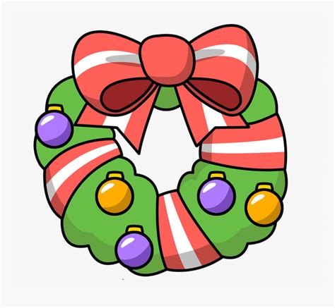 Cartoon Christmas Wreath Clip Art, HD Png Download , Transparent Png Image - PNGitem