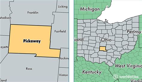 Pickaway County, Ohio / Map of Pickaway County, OH / Where is Pickaway ...