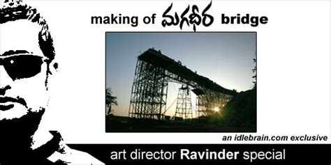 Magadheera art director Ravinder's special - Bridge construction