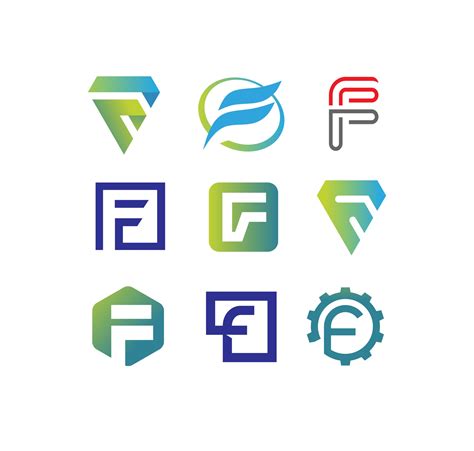 Alphabet letters F Logo collection 2487956 Vector Art at Vecteezy